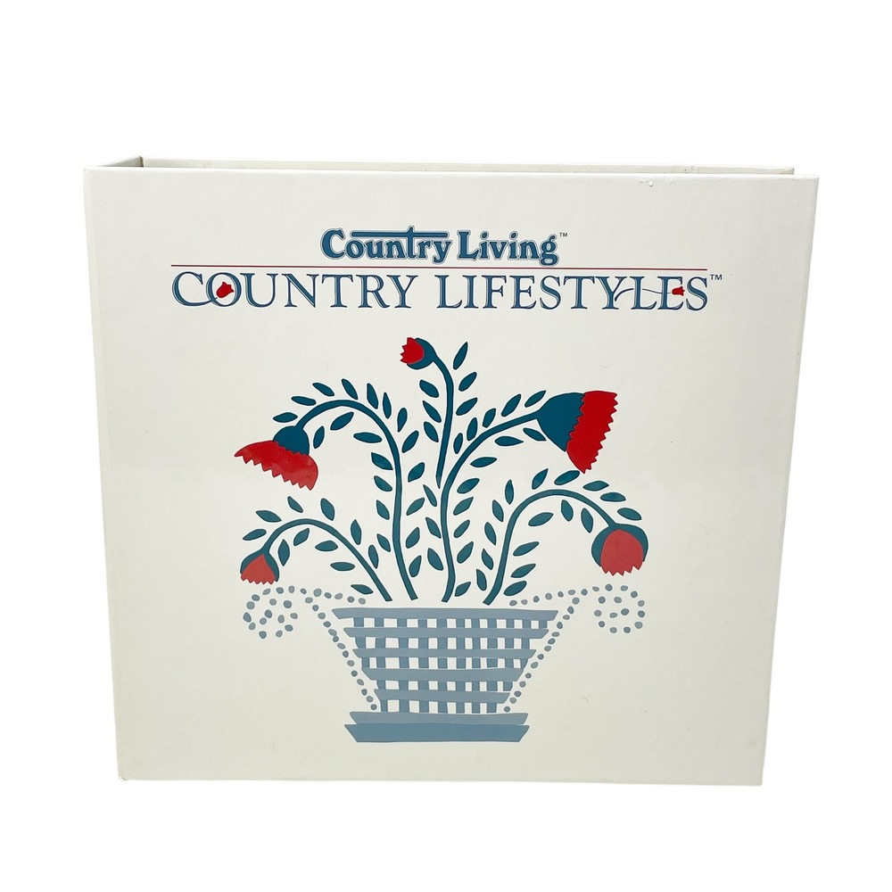 Vintage 90s Time Life Country Living Country Lifestyles Binder Recipes Crafts